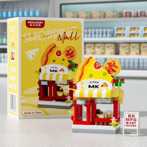 Bộ Lắp Ghép Cửa Hàng Pizza  - 181 hạt - Full Box - Sku : LG-K427 - ( VAT 001-11-11) - K5-T2-S5
