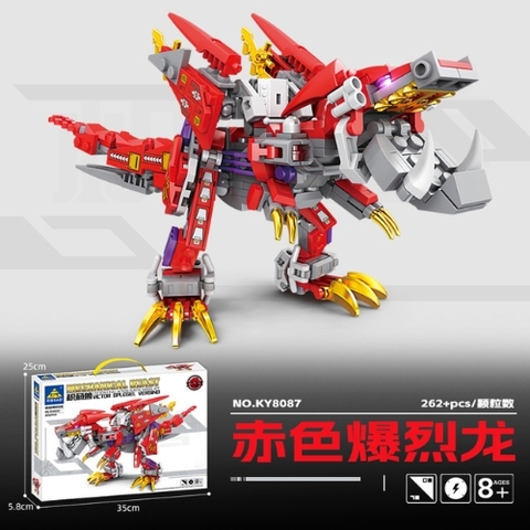 Đồ Chơi Lắp Ghép khủng long T-rex Chiến Đấu Siêu Ngầu - Full Box - SKU : LG-8087 - K57-T4-S8