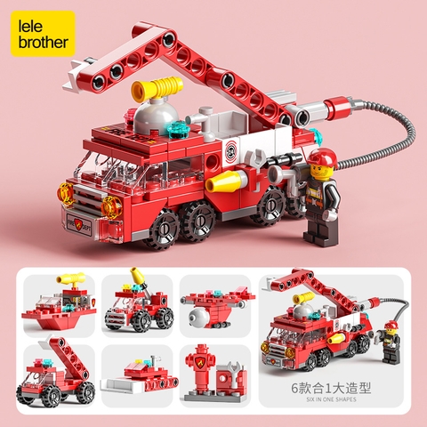 Bộ Lắp Ghép Xe Cứu Hoả Mini 6in1 142pcs. SKU: LG-8612-7 (VAT 001-07-20) - K85-T3-S7