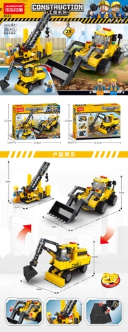 Bộ Lắp Ghép Xe Xúc Thuỷ Lực 268pcs. SKU: LG-8632 (VAT 001-07-75) - K81-T1-S2