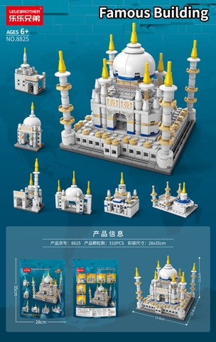 Bộ Lắp Ghép Mô Hình Đền Taj Mahal Ấn Độ 510pcs. SKU: LG-8825 (VAT 001-12-50) - K86-T2-S1