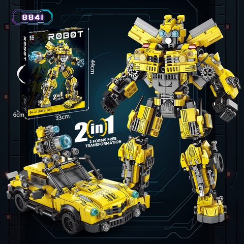 Bộ Lắp Ghép Người Vận Chuyển Chiến Binh Ong 2in1 766pcs. SKU: LG-8841 (VAT 001-21-100) - K111-T1-S9