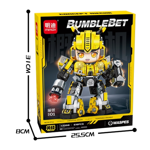 Bộ Lắp Ghép Robot Bumblebet 618pcs. SKU: LG-K2258 - (VAT 001-21-90) - K140-T1-S3-4