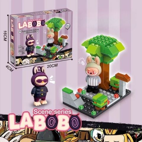 Đồ Chơi Lắp Ghép labobo đứng dưới gốc cây - 71 hạt - Full Box - Sku : LG-LBB8421-03