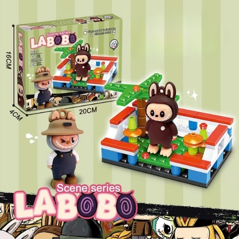 Đồ Chơi Lắp Ghép trang trại labobo - 68 hạt - Full Box - Sku : LG-LBB8421-04