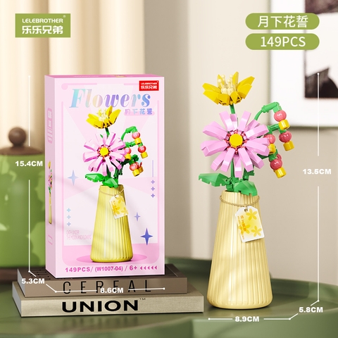 Bộ Lắp Ghép Bình Hoa Các Mẫu 149pcs. SKU: LG-W1007-04 (VAT 001-06-11) - K134-T4-S4