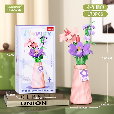 Bộ Lắp Ghép Bình Hoa Các Mẫu 170pcs. SKU: LG-W1007-09 (VAT 001-06-11) - K134-T4-S9