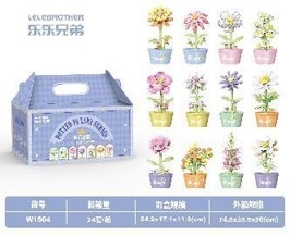 Combo 12 mẫu bộ lắp ghép chậu hoa. SKU: LG-W1504 ( VAT 001-C12-60 ) - K95-T3-S1-2-3-4