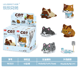 Đồ Chơi Lắp Ghép Lego bộ 6 Mèo Con - Full Box - Sku : LG-W1522 ( VAT 001-C6-30 ) - K95-T1-S7-8-9