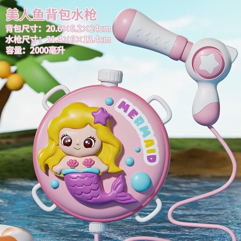 Balo Phun Nước Hình Nàng Tiên Cá. SKU: N-325-2 ( VAT N-01-35)
