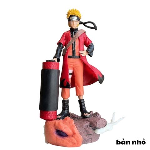Mô Hình Naruto dáng đứng siêu ngầu có base bản nhỏ cao - 26cm - Nặng - 400gram - Figure Naruto - No Box - K3-T1-S7