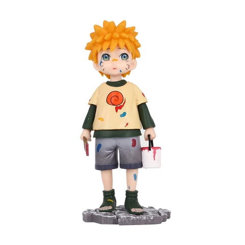 Mô hình Naruto Cầm thùng sơn siêu dễ thương - cao 15cm nặng 150 gram -  Figure Naruto - Có hộp màu