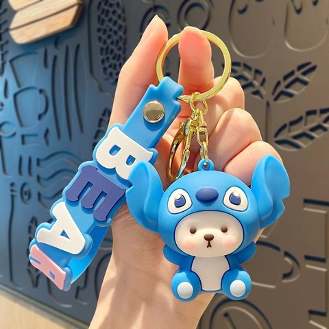 Móc Khóa gấu trắng cosplay - Dây móc dài : 10cm - Mô Hình Cao : 6cm - Nặng : 50gram - No Box : bọc túi OPP K76-T5-S1