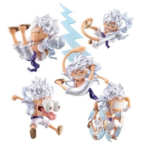 Mô Hình OnePiece 6 trạng thái Luffy gear 5 Chibi WCF hàng cao cấp - Cao 10cm - nặng 250Gram , Figure OnePiece - no box - K27-T2-S4