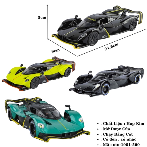 Xe Ô tô hợp kim tỉ lệ  1:24 - SKU : oto-1901-560 ( VAT : 003-01-180 )
