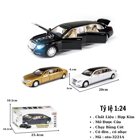 Mô hình xe Ô tô  hợp kim tỉ lệ 1:24 - SKU : oto-3221A ( VAT : 003-01-170 )
