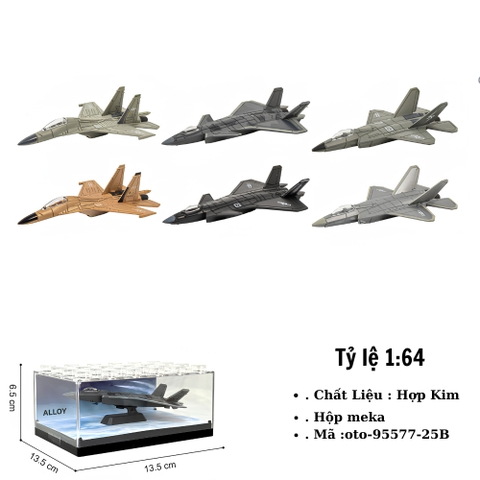 Mô hình máy bay chiến đấu bằng hợp kim trong hộp meca - SKU : oto-95577-25B ( VAT :003-07-30 ) - K57-T3-S1