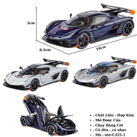 Xe Ô tô hợp kim tỉ lệ 1:24 - SKU : oto-C355-1 ( VAT : 003-01-180 )