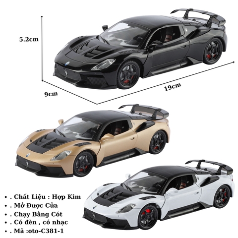 Xe Ô tô hợp kim tỉ lệ 1:24 - SKU : oto-C381-1 ( VAT : 003-01-150 )