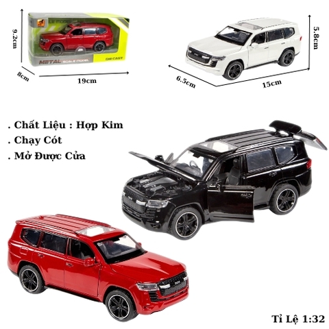 Mô Hình xe oto Toyota Land Cruiser LC300  hợp kim , tỉ lệ 1:32- Dài 15cm - rộng 6.5cm - cao 5.8cm - SKU : oto-3261B - ( Vat : 003-01-70 )
