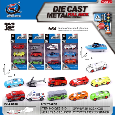 bộ xe hỗn hợp T4 - SKU : oto-QZ616-D - ( Vat : 003-03-30 ) - K55-T4-S5