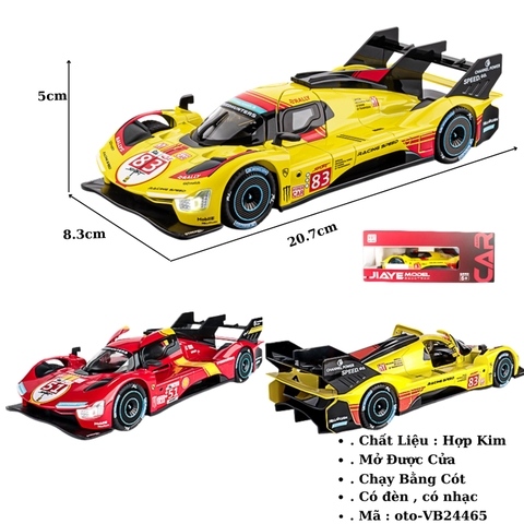 Xe Ô tô hợp kim tỉ lệ 1:24 - SKU : oto-VB24465 ( VAT : 003-01-180 )