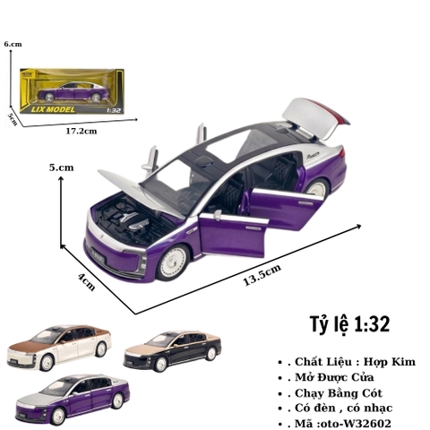 Mô hình xe ô tô hợp kim cao cấp tỉ lệ 1:32 - SKU : oto-W32602 ( VAT : 003-01-100 )