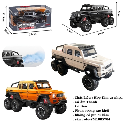 Mô Hình xe địa hình phun khói nhiều màu sắc . Có âm thanh  - Dài 20cm - rộng 8.6cm - cao 9cm - FULL BOX : box màu SKU : oto-YM1085784 - ( VAT : 003-01-50 )     )