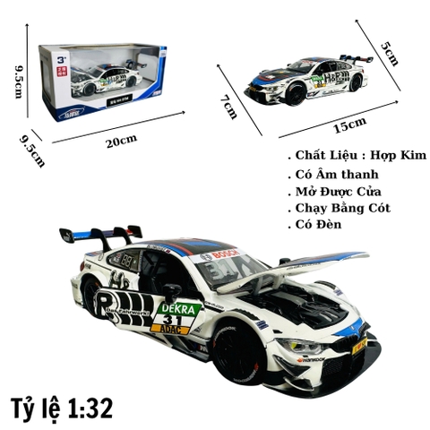 Mô Hình xe bmw sport 31 tỉ lệ 1:32 Hợp kim có thể mở cửa - bánh sau chạy cót - Dài 15cm - rộng 7cm - cao 5cm - nặng : 500gram - FULL BOX : box màu SKU : oto329 - (VAT: 003-01-150) - K67-T3-S4