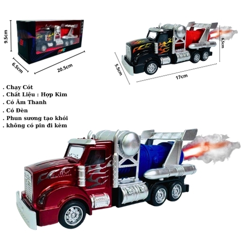 Mô Hình Xe công phản lực . Hợp kim - bánh sau chạy cót - tạo khói - Dài 17cm - rộng 5.5cm - cao 6.5cm - nặng : 300g ram - FULL BOX : box màu SKU :oto-YM900150 - ( Vat : 003-01-50 )