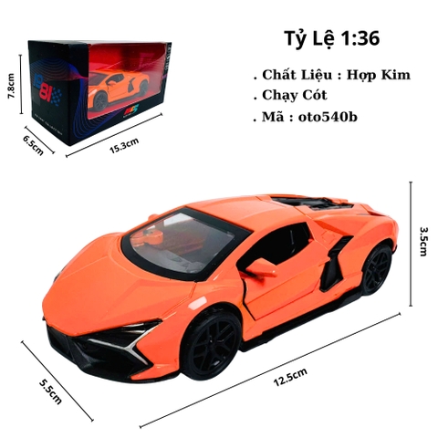 Mô Hình Xe Cam tỉ lệ 1:36 Hợp kim có thể mở cửa - bánh sau chạy cót - Dài 12.5cm - rộng 5.5cm - cao 3.5cm - nặng : 300gram - FULL BOX : box màu SKU : oto540b - K52-T2-S2
