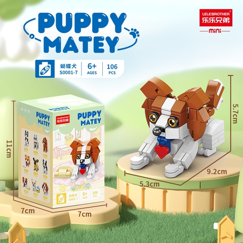 Combo 2 bộ đồ chơi lắp ghép các loại cún yêu 106pcs. SKU: LG-S0001-7 ( VAT 001-C2-11 ) K114-T1-S7