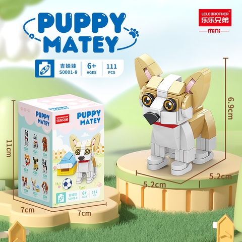 Combo 2 bộ đồ chơi lắp ghép các loại cún yêu 111pcs. SKU: LG-S0001-8 ( VAT 001-C2-11 ) K114-T1-S8