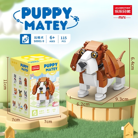 Combo 2 bộ đồ chơi lắp ghép các loại cún yêu 115pcs. SKU: LG-S0001-9 ( VAT 001-C2-11 ) K114-T1-S9