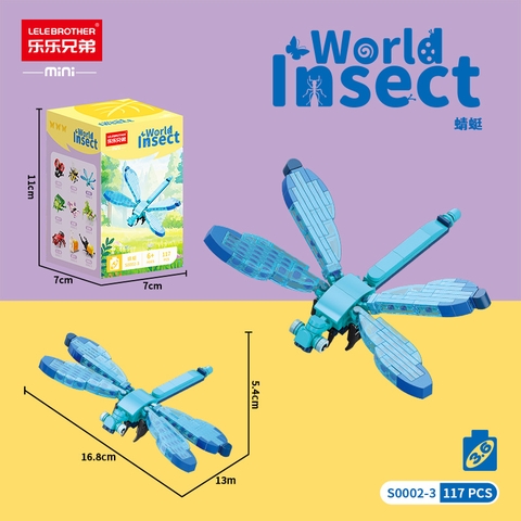 Combo 2 bộ đồ chơi lắp ghép thế giới côn trùng 117pcs. SKU: LG-S0002-3-C ( VAT 001-C2-11 ) K122-T2-S3
