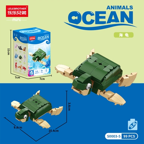 Combo 2 bộ đồ chơi lắp ghép động vật dưới nước 99pcs . SKU: LG-S0003-5 ( VAT 001-C2-11 ) K121-T2-S5