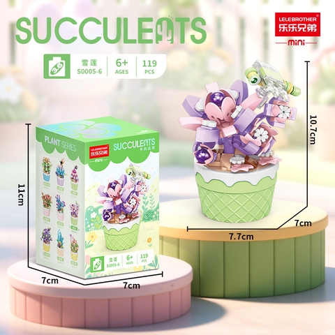 Combo 2 bộ lắp ghép cây Sương rồng 119pcs. SKU: LG-S0005-6 ( VAT 001-C2-11 ) - K120-T2-S6