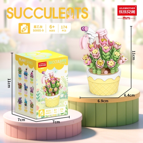 Combo 2 bộ lắp ghép cây Sương rồng 174pcs. SKU: LG-S0005-9 ( VAT 001-C2-11 ) - K120-T2-S9