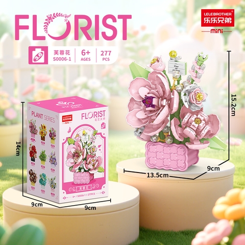 Bộ đồ chơi lắp ghép chậu hoa 277pcs. SKU: LG-S0006-1 ( VAT 001-06-11 ) K108-T2-S3