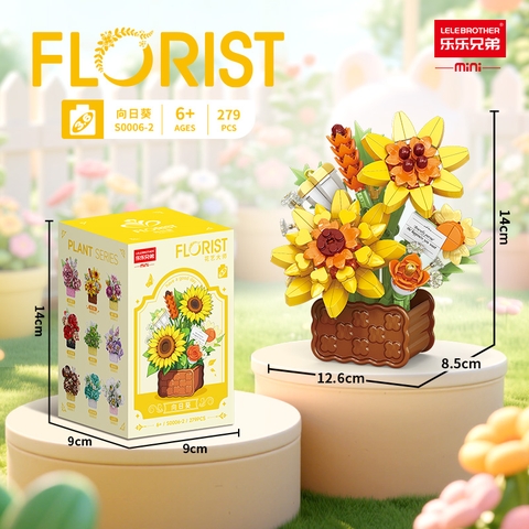 Bộ đồ chơi lắp ghép chậu hoa 279pcs. SKU: LG-S0006-2 ( VAT 001-06-11 ) K108-T2-S4