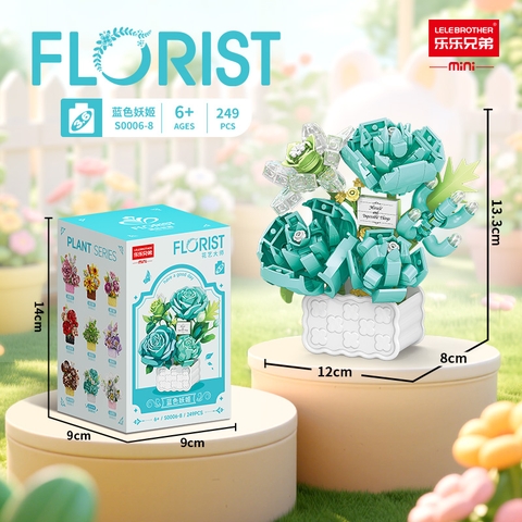Bộ đồ chơi lắp ghép chậu hoa 249pcs. SKU: LG-S0006-8 ( VAT 001-06-11 ) K108-T3-S4