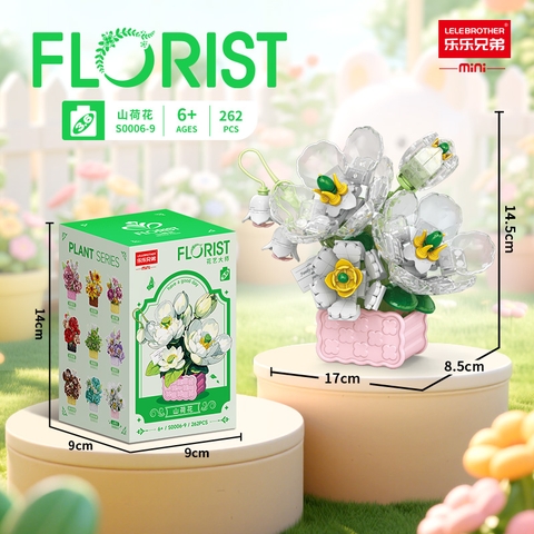 Bộ đồ chơi lắp ghép chậu hoa 262pcs. SKU: LG-S0006-9 ( VAT 001-06-11 ) K108-T3-S5