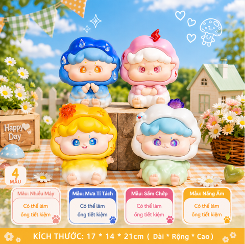 Mô Hình Các Con Vật Cosplay Thời Tiết Size Nhỏ KT 14*12*18cm - SKU : MH-BY0012-1 - (VAT: 002-09-90)