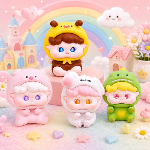 Mô Hình Các Con Vật Cosplay Hình Thú Dễ Thương Size Nhỏ KT 15*13*17cm - SKU : MH-BY0010-1 - (VAT: MH003)