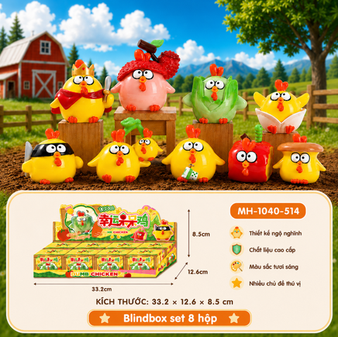 Combo 8 hộp Blind Box Gà May Mắn  -SKU : MH-1040-514 (VAT : 002-b10-210) - K28-T1-S1