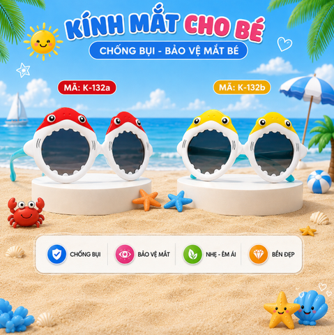 Kính mắt trẻ em dễ thương - SKU :  K-132 - (VAT: 012-01-13*)