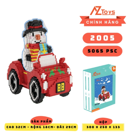 MÃ 2005 - Người Tuyết và Xe ô Tô 32cm - Sỉ Lẻ 155k - Sỉ Thùng 148k Thùng 12 con lego - Ship từ kho Hà Nội