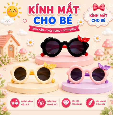 Kính mắt trẻ em dễ thương - SKU :  K-1892 - (VAT: 012-01-13*)