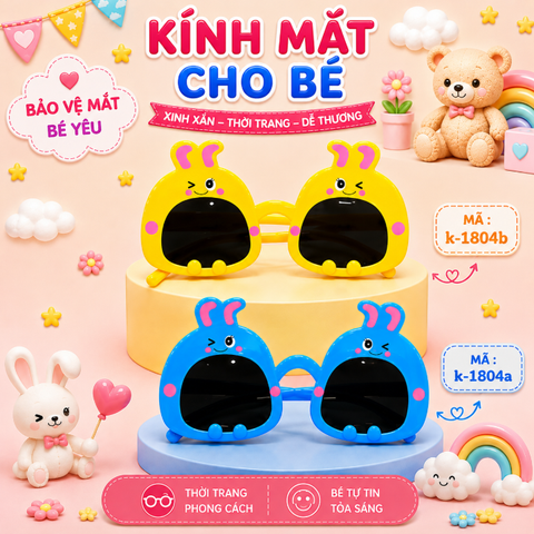 Kính mắt trẻ em dễ thương - SKU :  K-1804 - (VAT: 012-01-13*)