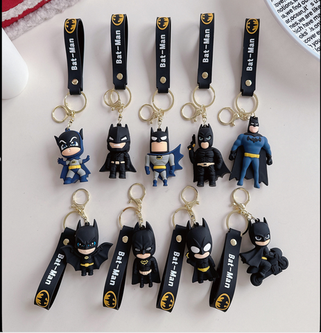 Móc Khóa Bat Man chibi dang tay . Dây móc dài : 10cm - Mô Hình Cao : 6cm - Nặng 50gram - SKU: moc269a - (Vat: MK001) - K75-T7-S8